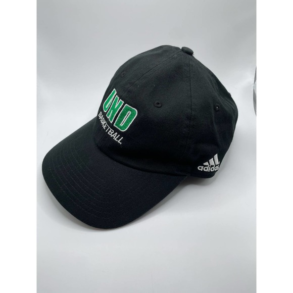 Adidas North Dakota Fighting Hawks Basketball Baseball Cap NCAA Strapback Hat - Picture 2 of 5
